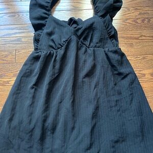Blu Pepper Babydoll Black Dress